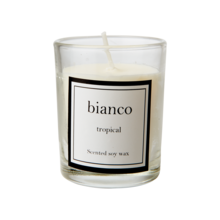 BIANCO Scented candle S Tropical, Clear