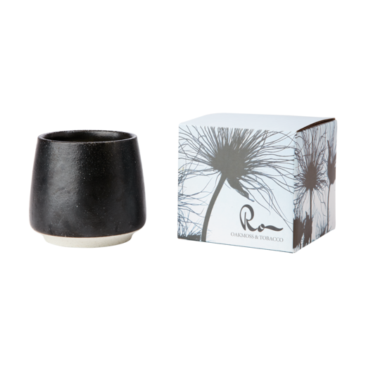 RO Scented candle Oakmoss & tobacco, Black
