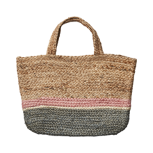 COLLECT Bag, Natural/green/pink