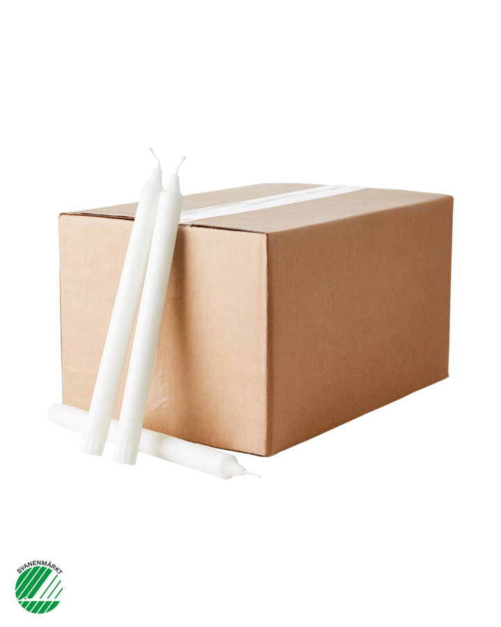 WHITE Stabkerze, Weiß