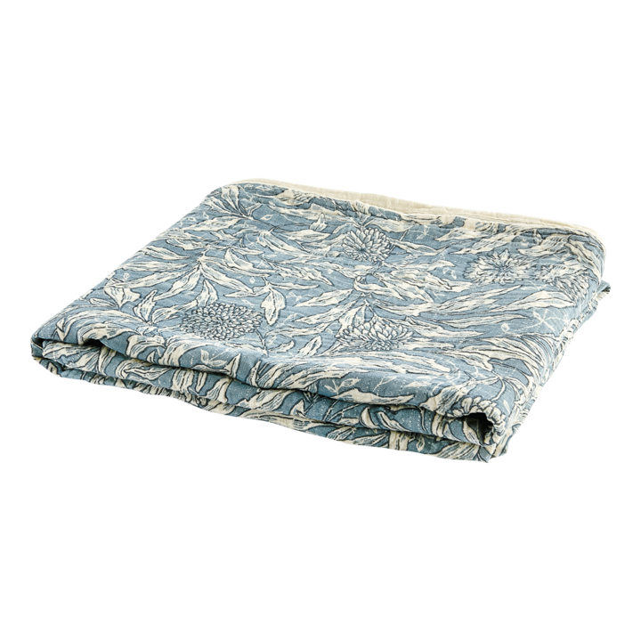 AGNES Tablecloth, Blue/off white