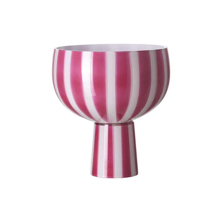 CIRCUS Bowl on foot, Pink/white