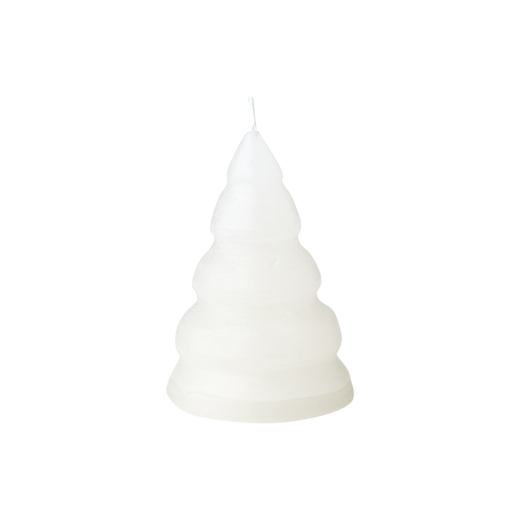 DECO Bougie Sapin S, Ivoire