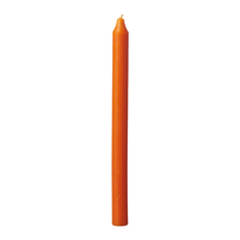 RUSTIC Taper candle, Light orange
