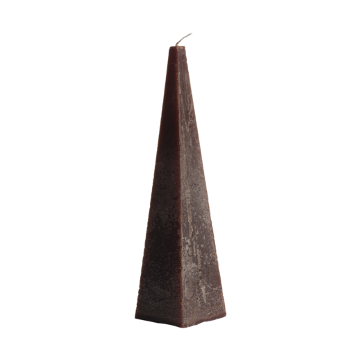 DECO Pyramid candle, Brown