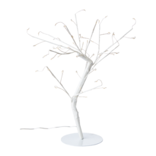 GLOW Baum mit Leuchtkette, 48 Lampen, Weiß