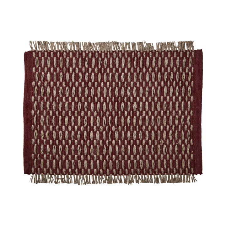ELINA Placemat, Red/natural