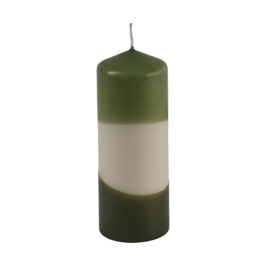 COLOURED PILLAR CANDLE Pillar candle, Green