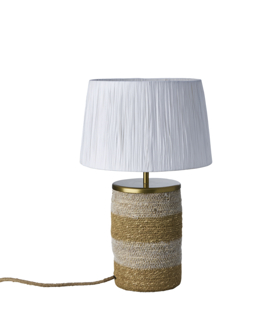 LANDO Table lamp, White/natural