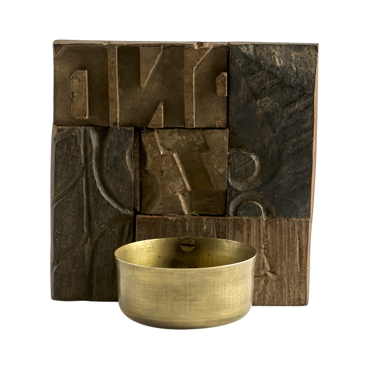 TREASURE Tea light holder, Natural