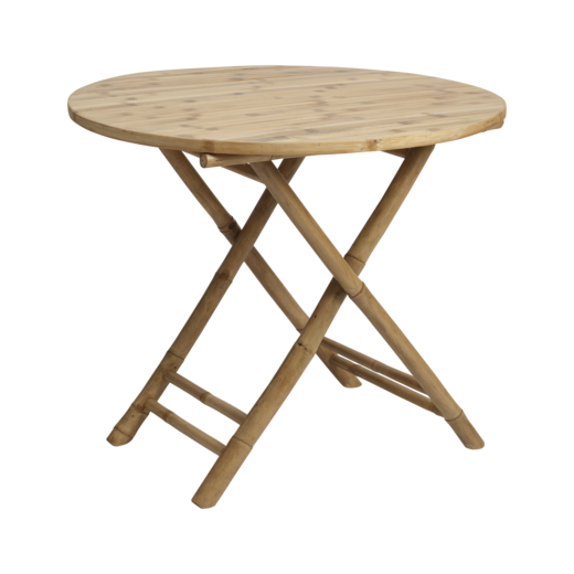 ANTONIO Table round, foldable, Natural