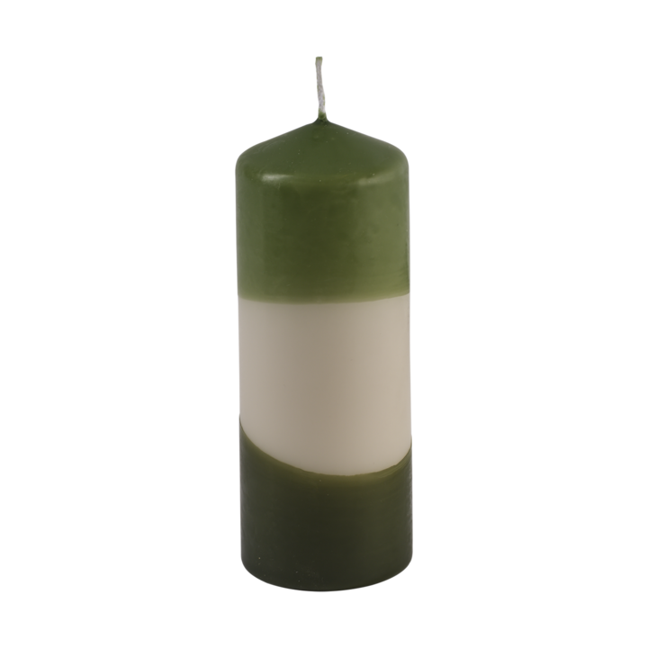 COLOURED PILLAR CANDLE Stumpenkerze, Grün