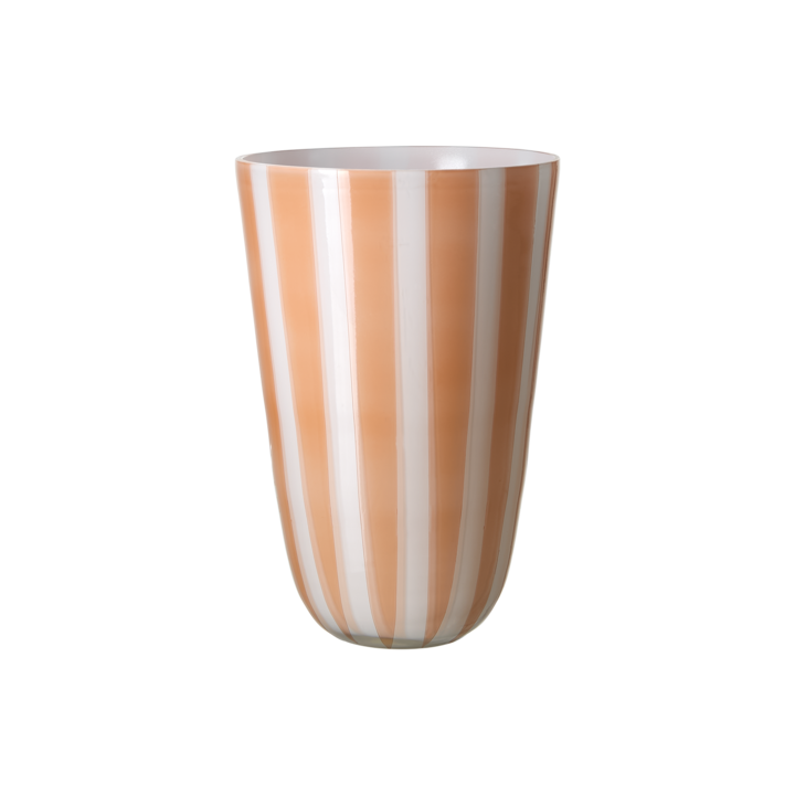 CIRCUS Vase, Peach/white