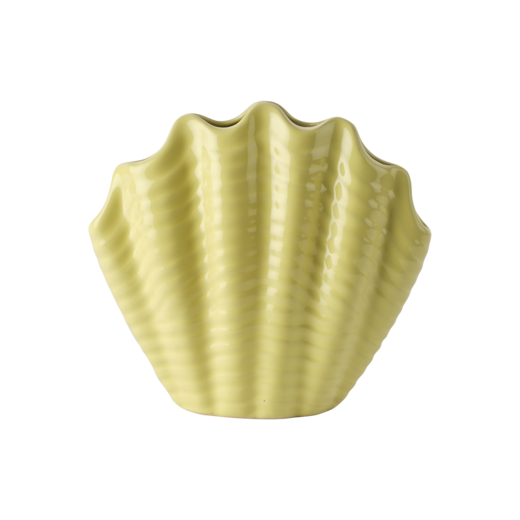 SHELL Vase, Gelb