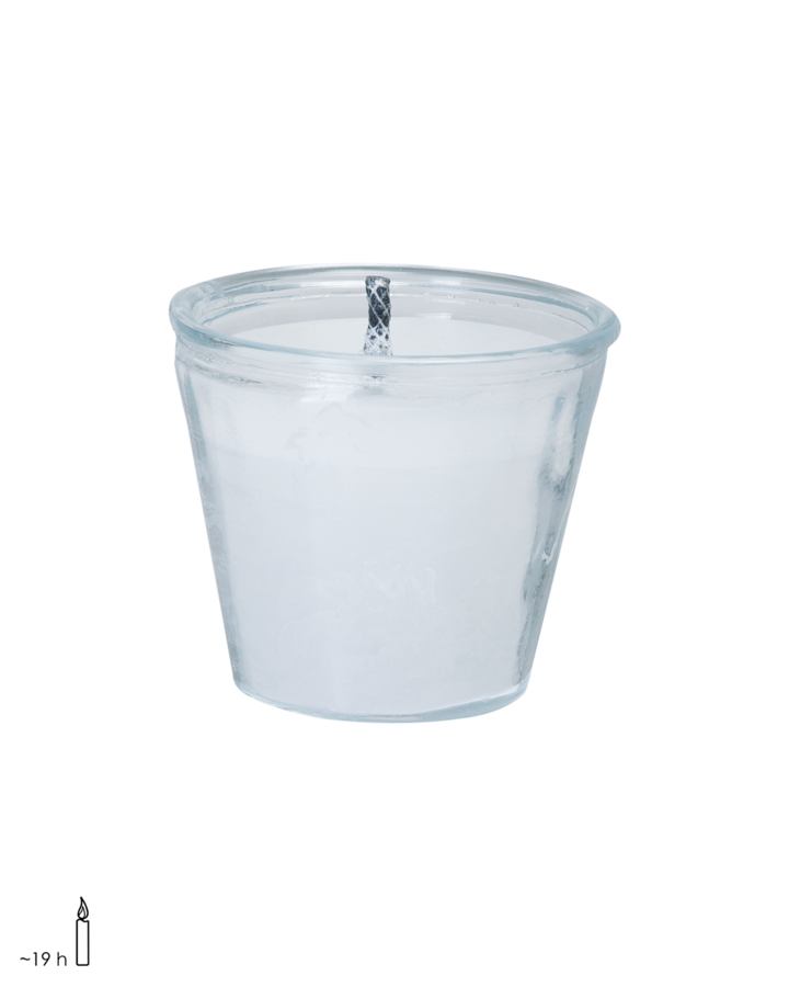 EVENT Vase with outdoor candle S, Clear/white