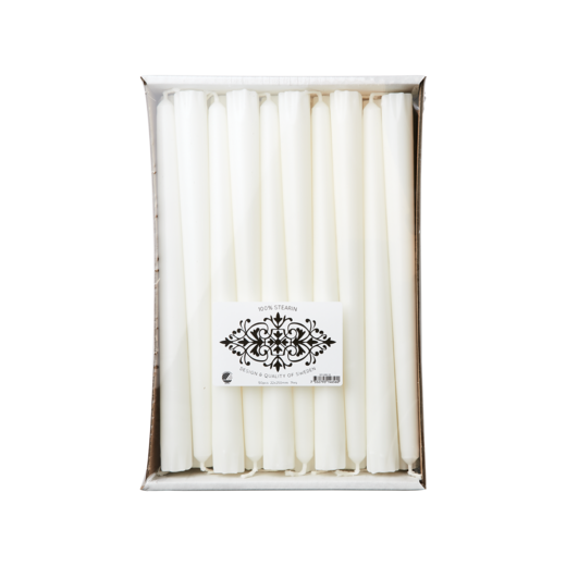 WHITE Bougies chandeliers, 50-pièces, Blanc