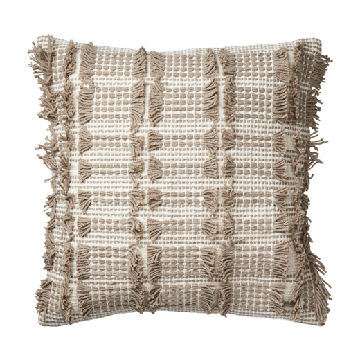 MINNA Cushion cover, White/natural
