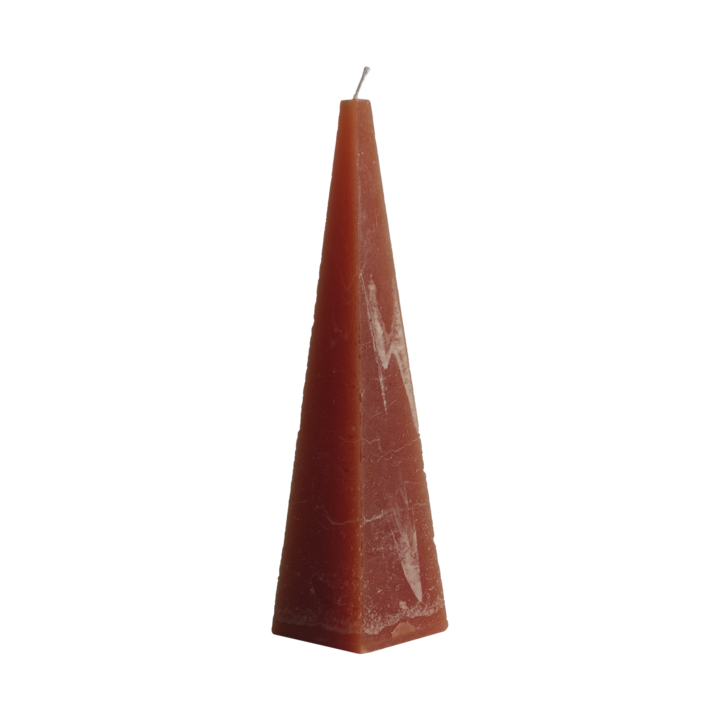 DECO Pyramid candle, Toffee