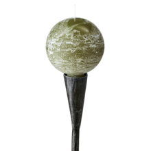 COTE NORD Ball candle M, Moss green