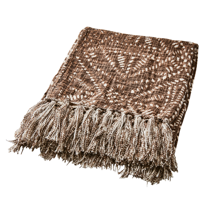 FERNANDO Blanket, Natural/brown