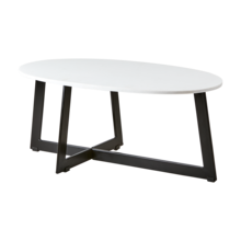 MILAN Table, Blanc/noir