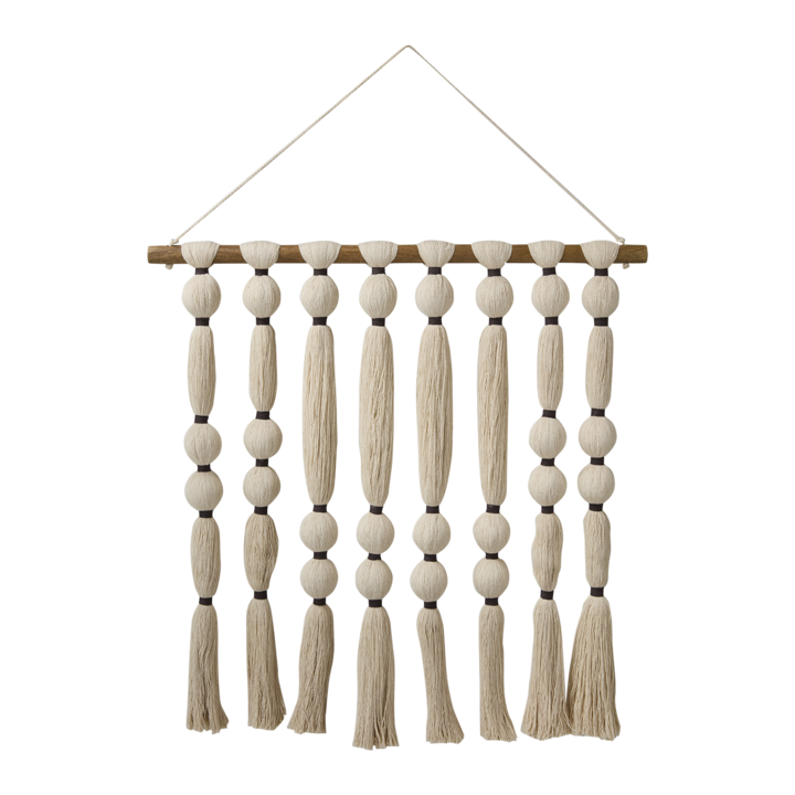 MILLA Wall decoration, White/brown