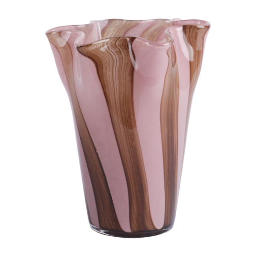 MIMOSA Vase, Rosa/braun