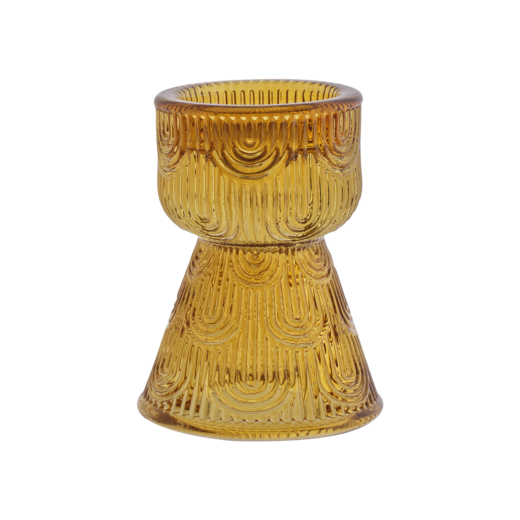 DAISY Candle holder, Amber