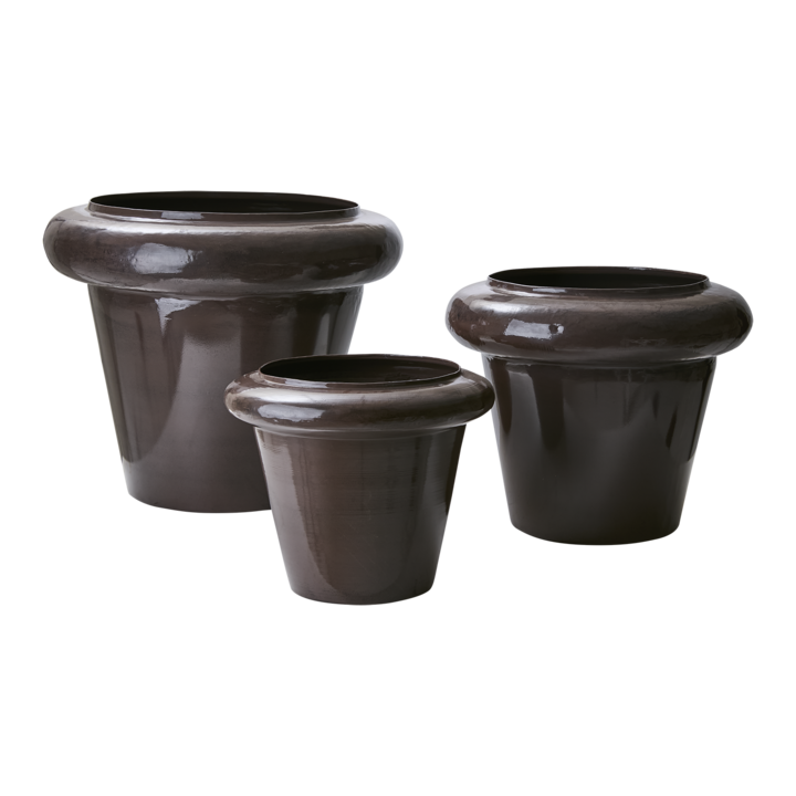 IGGY Pot, set of 3, Brown