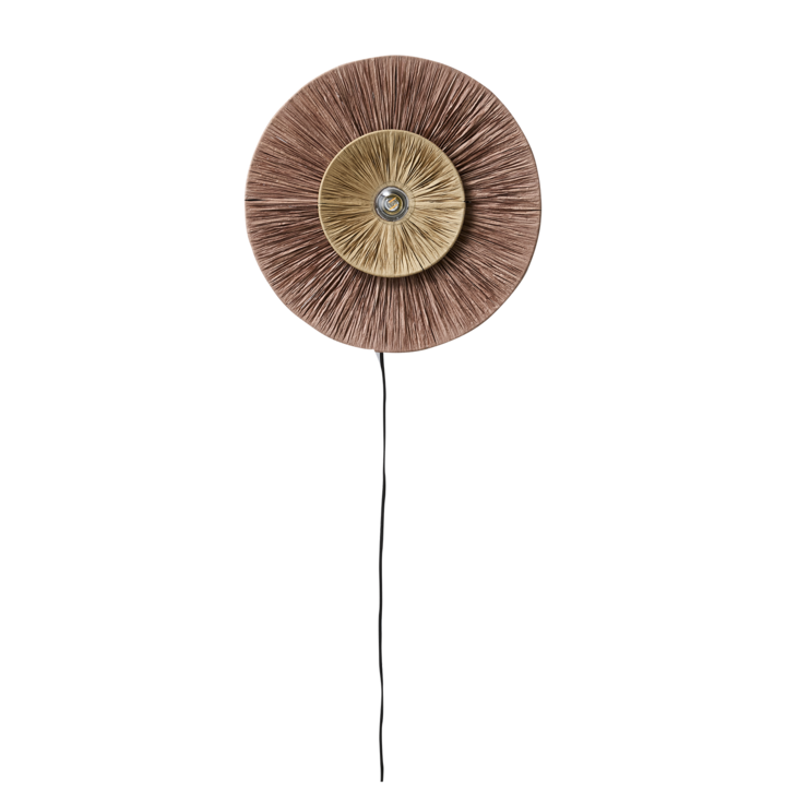 LANDO Wall lamp, Marrón/natural
