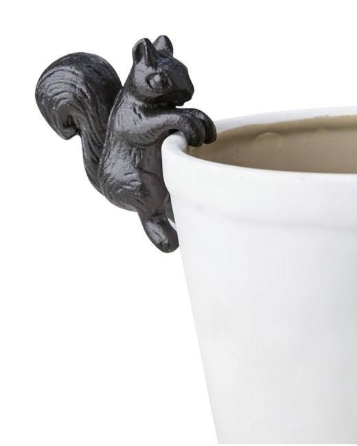 GLOBETROTTER Krukdekoration ekorre, Svart