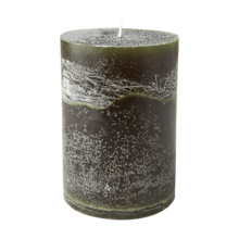 COTE NORD Pillar candle, Classic green