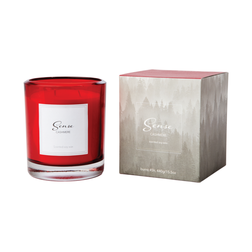 SENSE Scented candle Cashmere, Red
