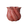 TWIST Vase, Coral red