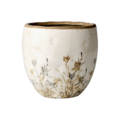 TUVA Pot, White/lilac/beige