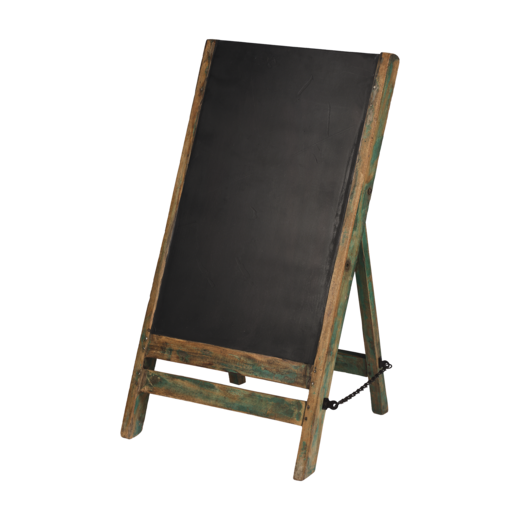 TREASURE Display with chalkboard, Natural/black