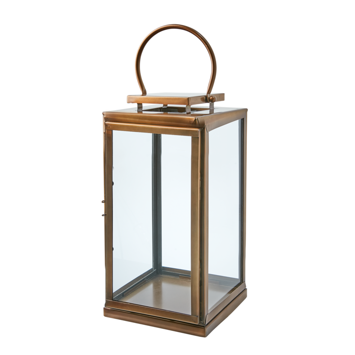 CLINTON Lantern L, Brass colour