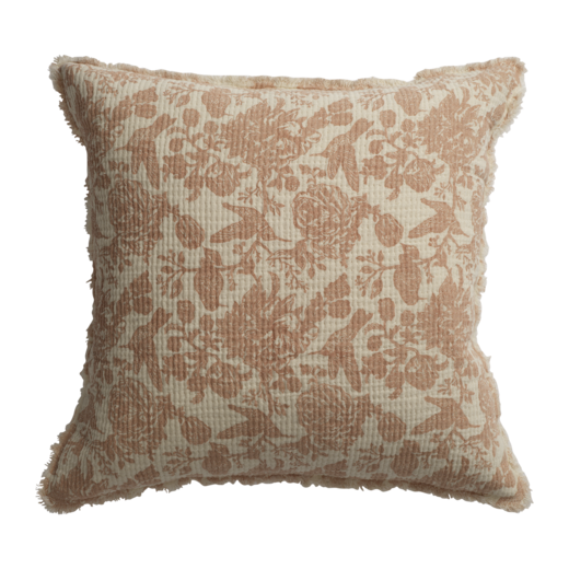 AGNES Cushion cover, Off white/rust