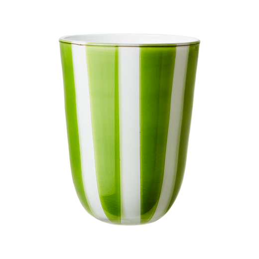 CIRCUS Portavela tea light M, Verde/blanco