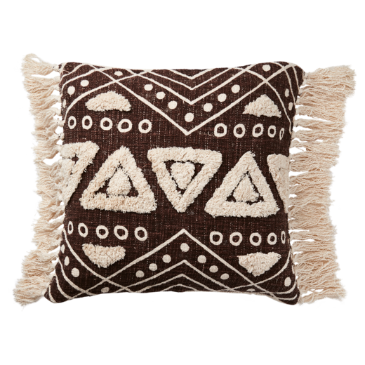 FERNANDO Cushion cover, Natural/brown