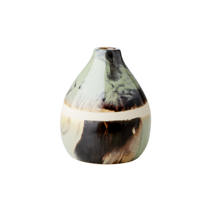 LAVA Vase, Hellgrün/verschiedenfärbig
