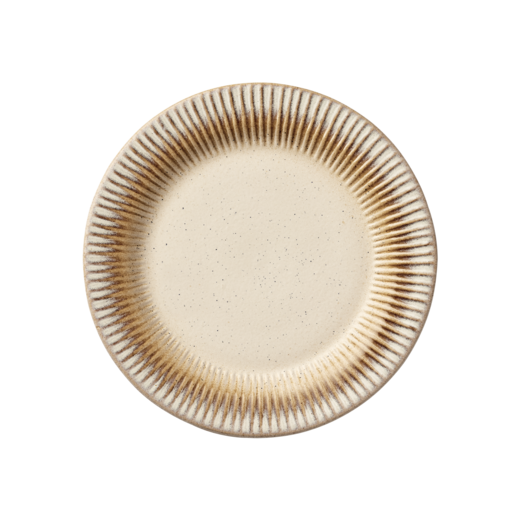 COSTA Plate, Off white/mustard