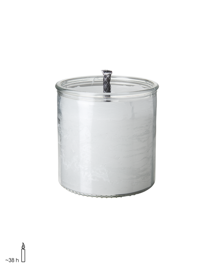 EVENT Maceta con vela, exterior S, Color claro/blanco