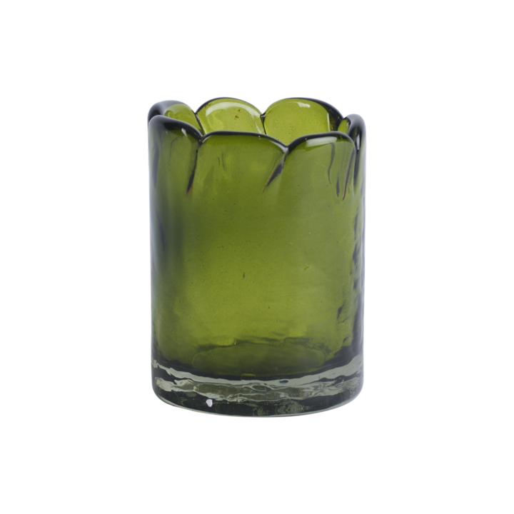 WAVE Tea light holder, Green