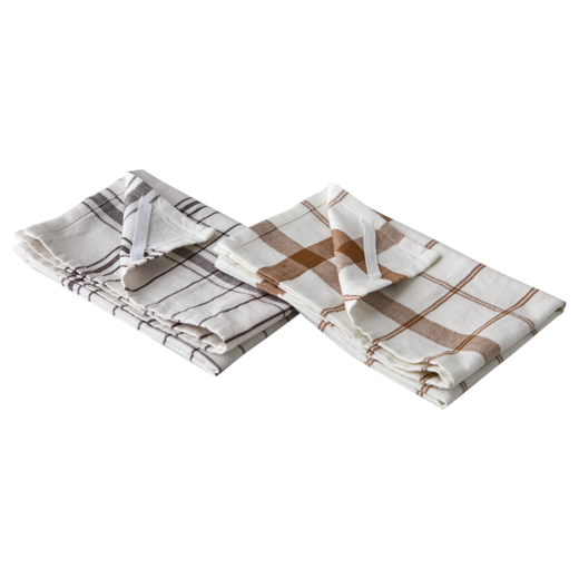 ANDERS Kitchen towel, Natural/brown, natural/beige