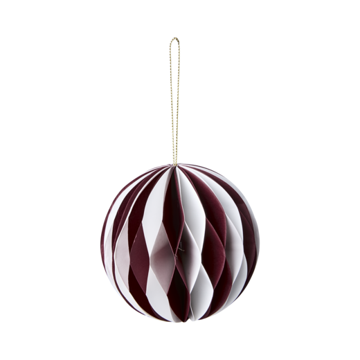 UNI Decoración del árbol de Navidad, Rojo/blanco