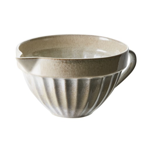 COSTA Bowl with spout, Beige/multicolor