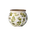 OLIVE Pot, White/green