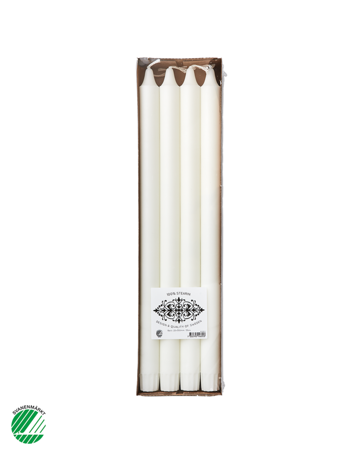 WHITE Kronljus, 8-pack, Vit