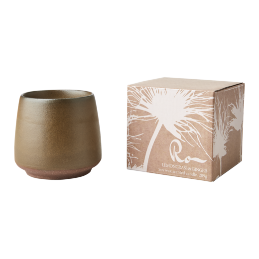 RO Scented candle Lemongrass & ginger, Green